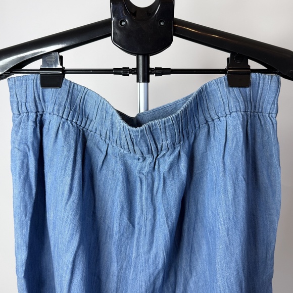 Madewell Chambray Huston Pull-On Crop Pants - Picture 8 of 12